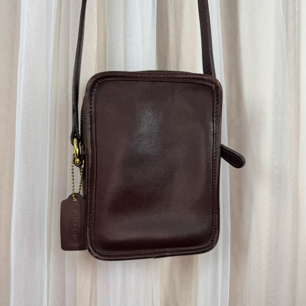 Vintage Coach Brown Kit Bag Style 9973